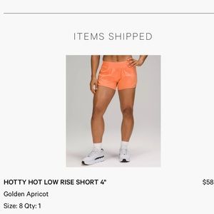 Lululemon Hotty Hot LR Shorts